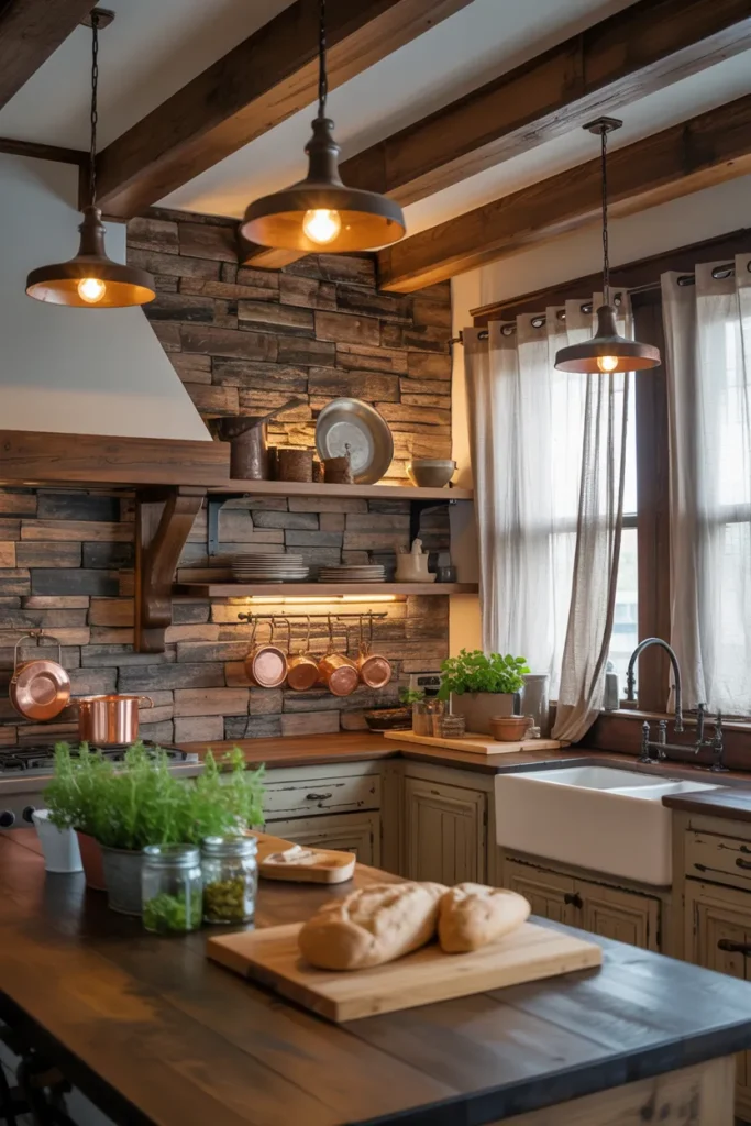 20 Stone Wall Kitchen Ideas to Inspire for 2026 2 1 27