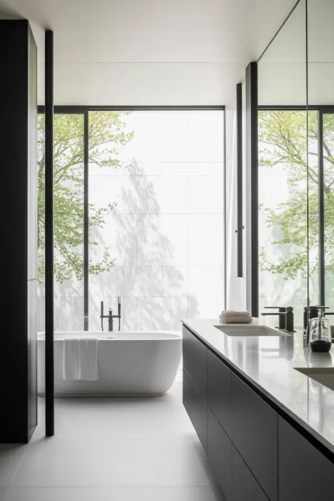 24 Spring Black and White Bathroom Ideas for 2026 11 10 1