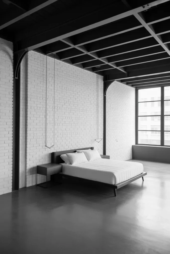 25 Industrial Chic Loft Bedroom Design Ideas 11 10 87