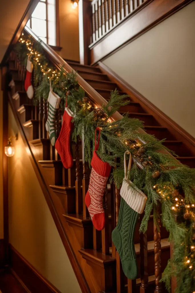 21 Christmas Staircase Decorating Ideas That Wow 11 10 92