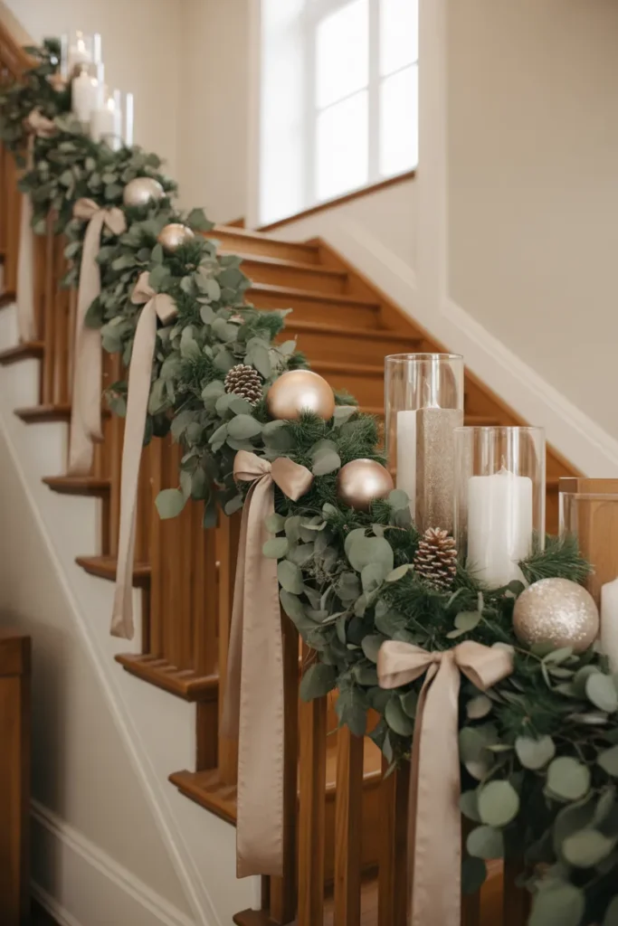 21 Christmas Staircase Decorating Ideas That Wow 13 12 90