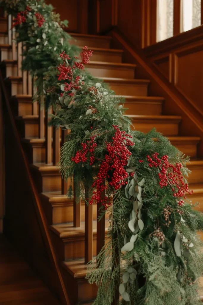 21 Christmas Staircase Decorating Ideas That Wow 14 13 92