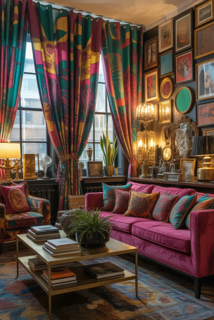 22 Maximalist Living Room Ideas with Bold Personality 14 13 96