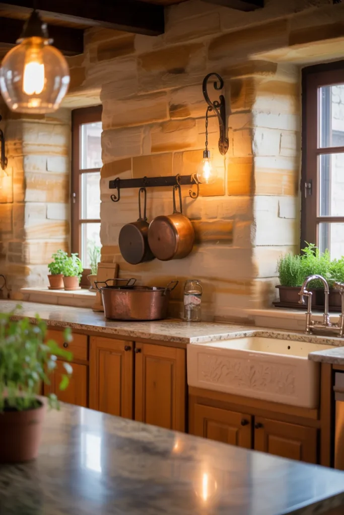 20 Stone Wall Kitchen Ideas to Inspire for 2026 15 14 27