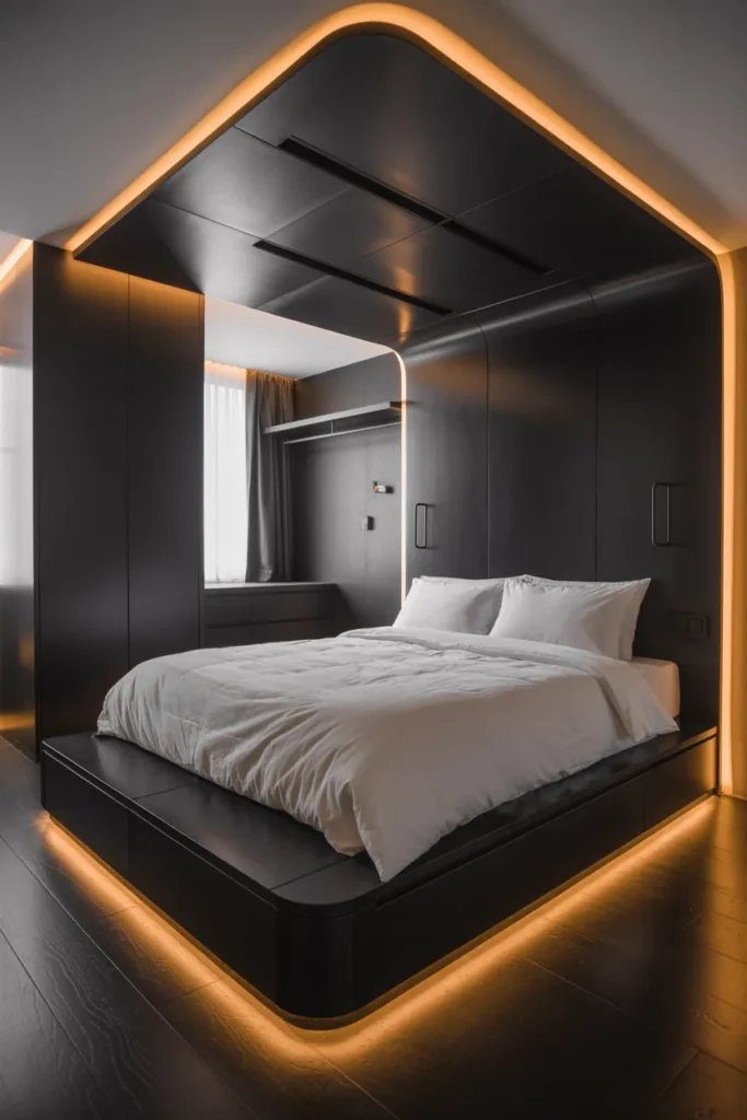 25 Black Bedroom Ideas That Feel Classy and Calm (2026) 15 14 41