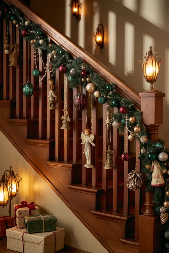 21 Christmas Staircase Decorating Ideas That Wow 15 14 91
