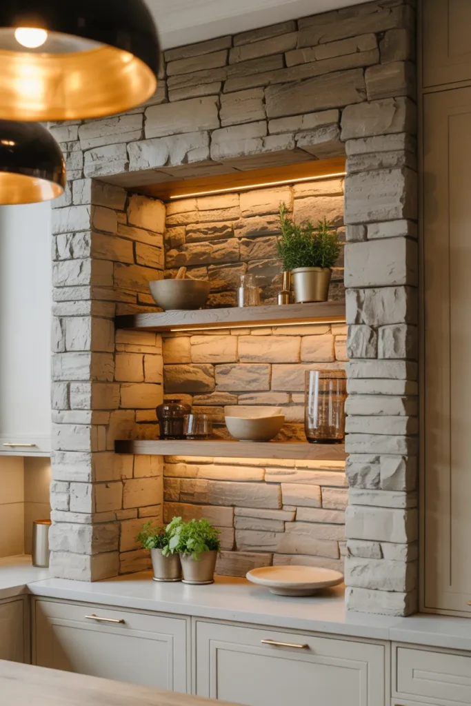 20 Stone Wall Kitchen Ideas to Inspire for 2026 19 18 27