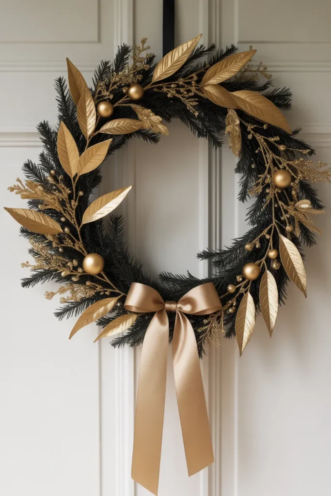 25 Black and Gold Christmas Decor Ideas That Shine 3 2 82
