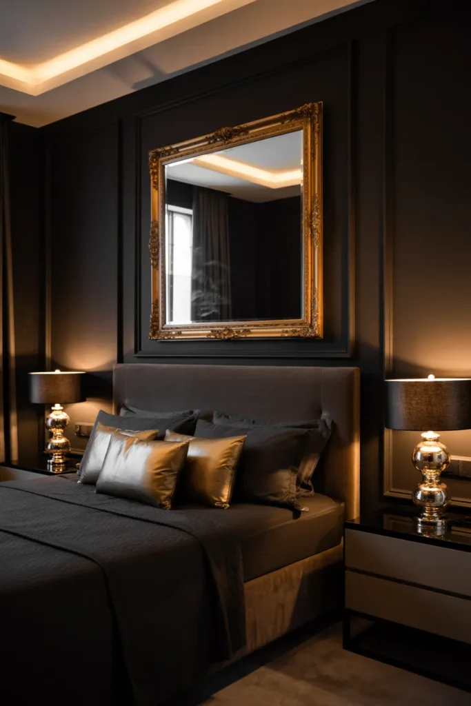 25 Black Bedroom Ideas That Feel Classy and Calm (2026) 21 20 41