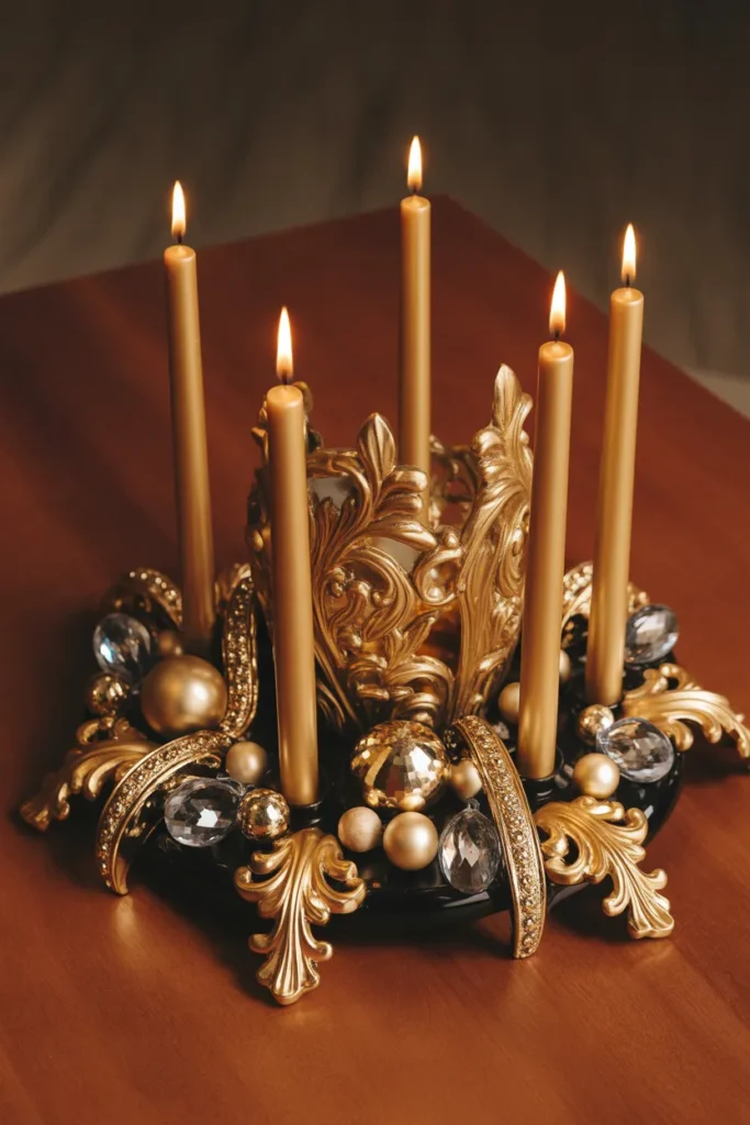 25 Black and Gold Christmas Decor Ideas That Shine 21 20 81
