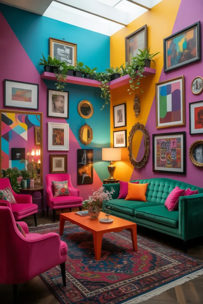 22 Maximalist Living Room Ideas with Bold Personality 22 21 83