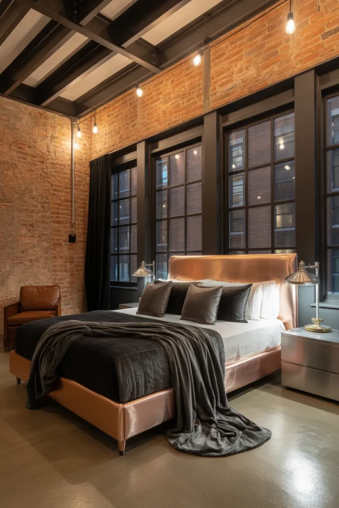 25 Industrial Chic Loft Bedroom Design Ideas 26 25 17