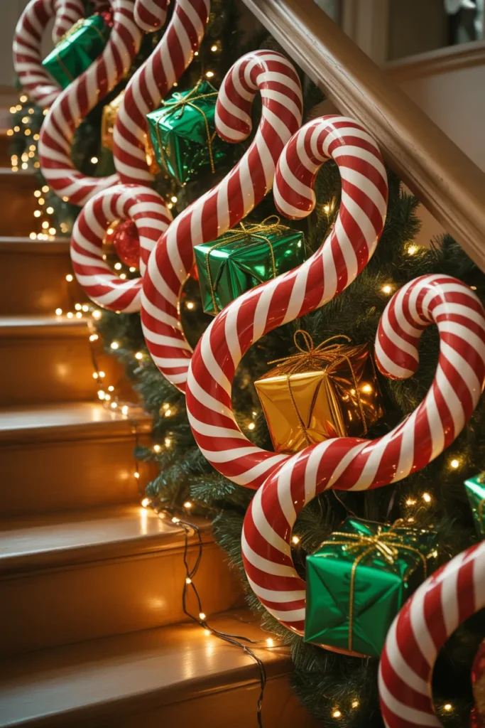 21 Christmas Staircase Decorating Ideas That Wow 6 5 90
