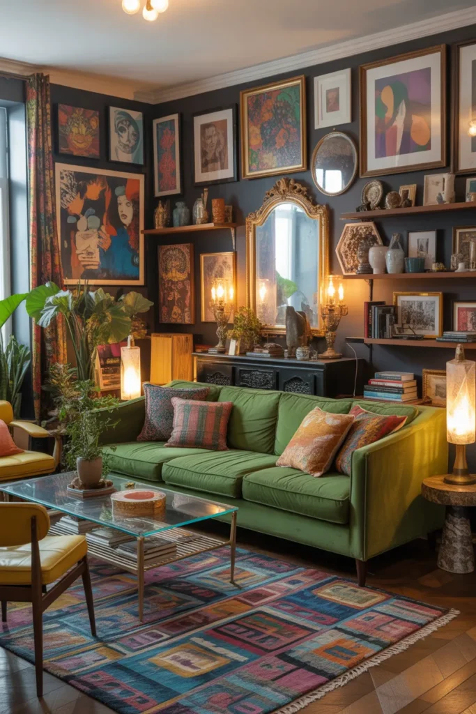 22 Maximalist Living Room Ideas with Bold Personality 6 5 94