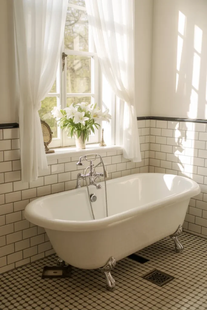 24 Spring Black and White Bathroom Ideas for 2026 7 6 1