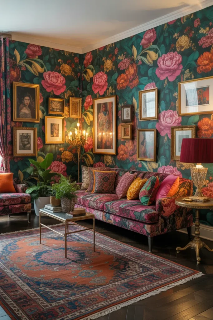 22 Maximalist Living Room Ideas with Bold Personality 7 6 95