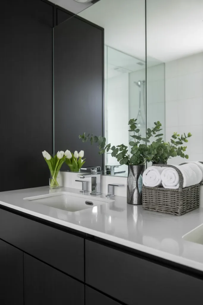 24 Spring Black and White Bathroom Ideas for 2026 8 7 1