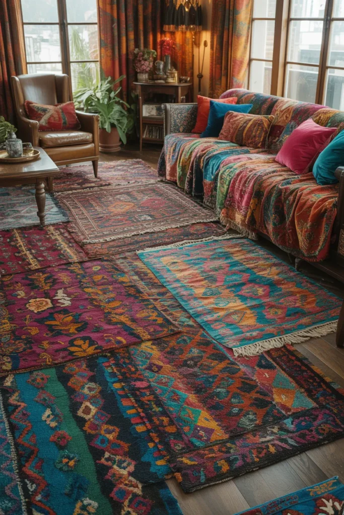 22 Maximalist Living Room Ideas with Bold Personality 8 7 96