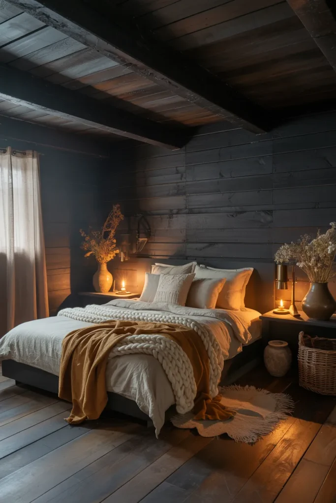 25 Black Bedroom Ideas That Feel Classy and Calm (2026) 9 8 42