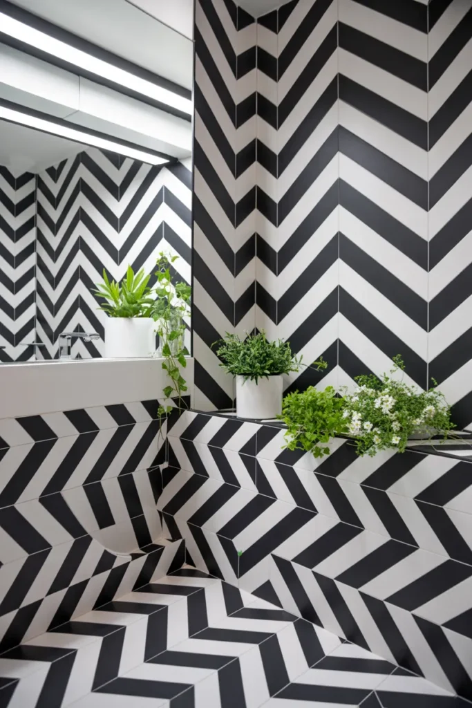 24 Spring Black and White Bathroom Ideas for 2026 10 9 1