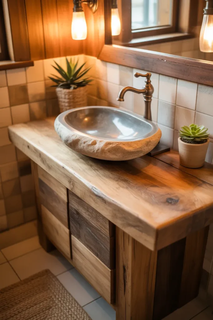 24 Calming Ranch Bathroom Ideas with Rustic Style 2 1 21