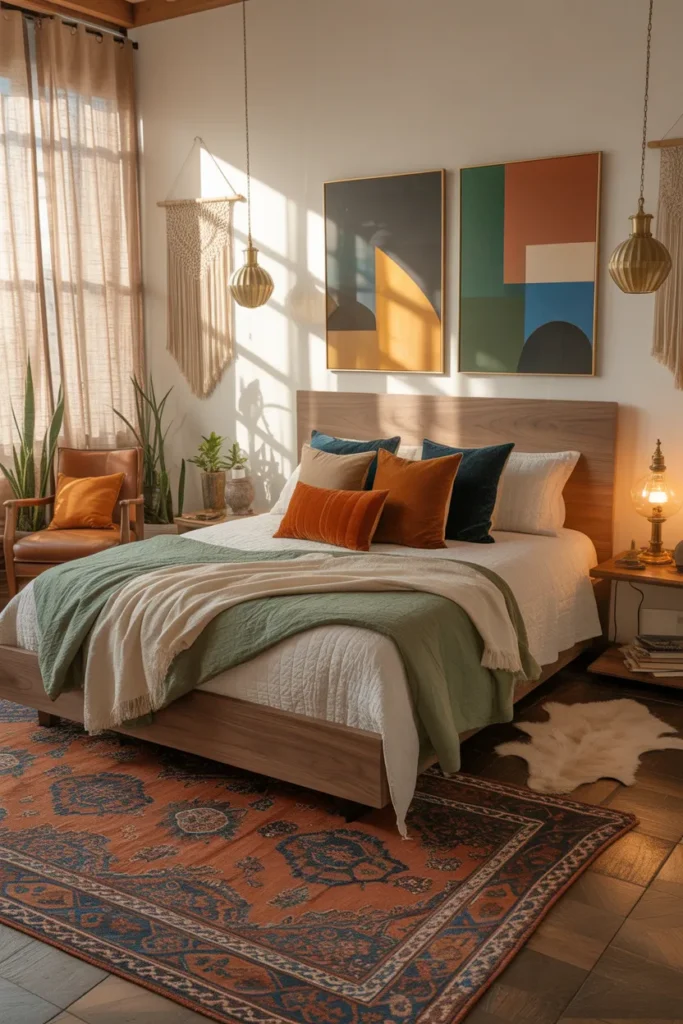 22 Eclectic Bedroom Ideas Full of Personality 2 1 48