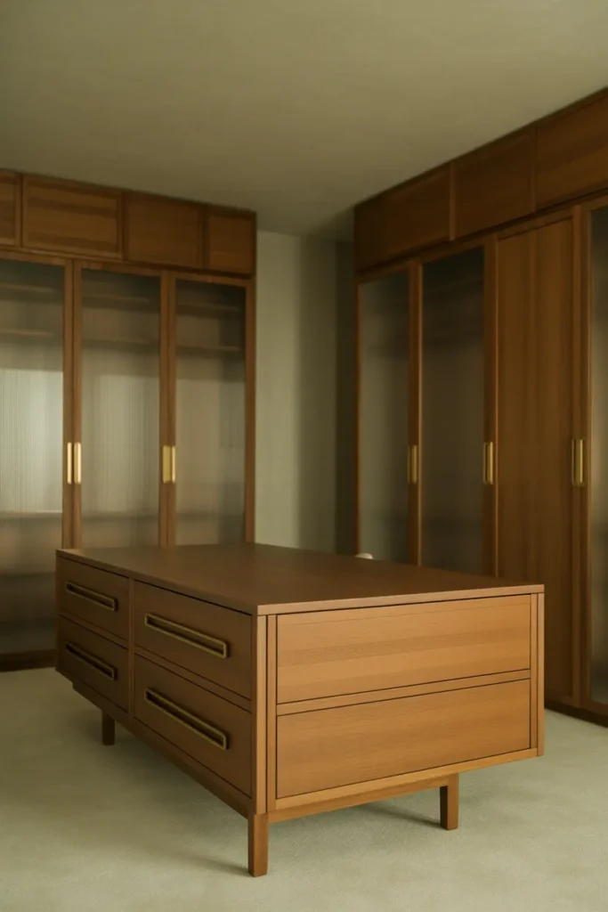 24 Warm Mid Century Modern Walk-In Wardrobe Ideas 11 10 56