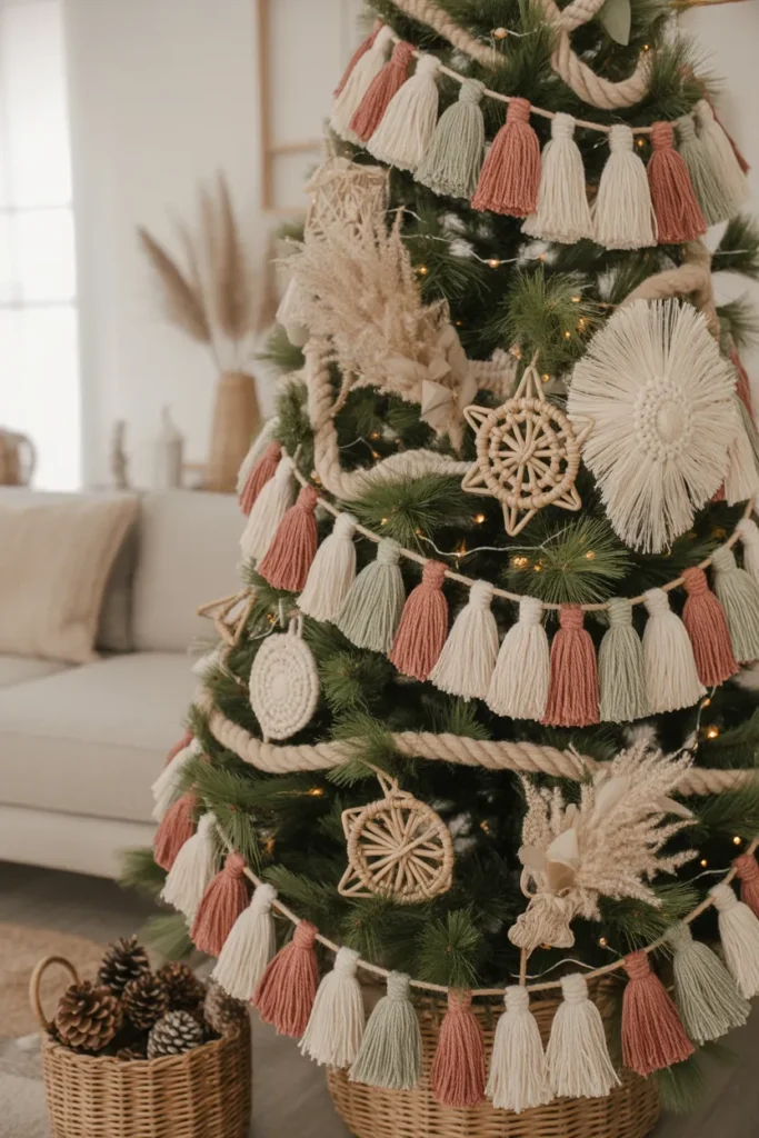 23 Boho Christmas Tree Decorating Ideas to Love 11 10 6