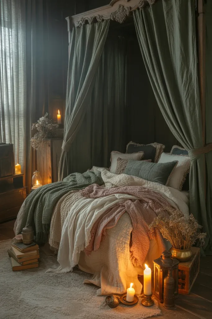 22 Dark Cottagecore Bedrooms with Moody Charm 12 11 42