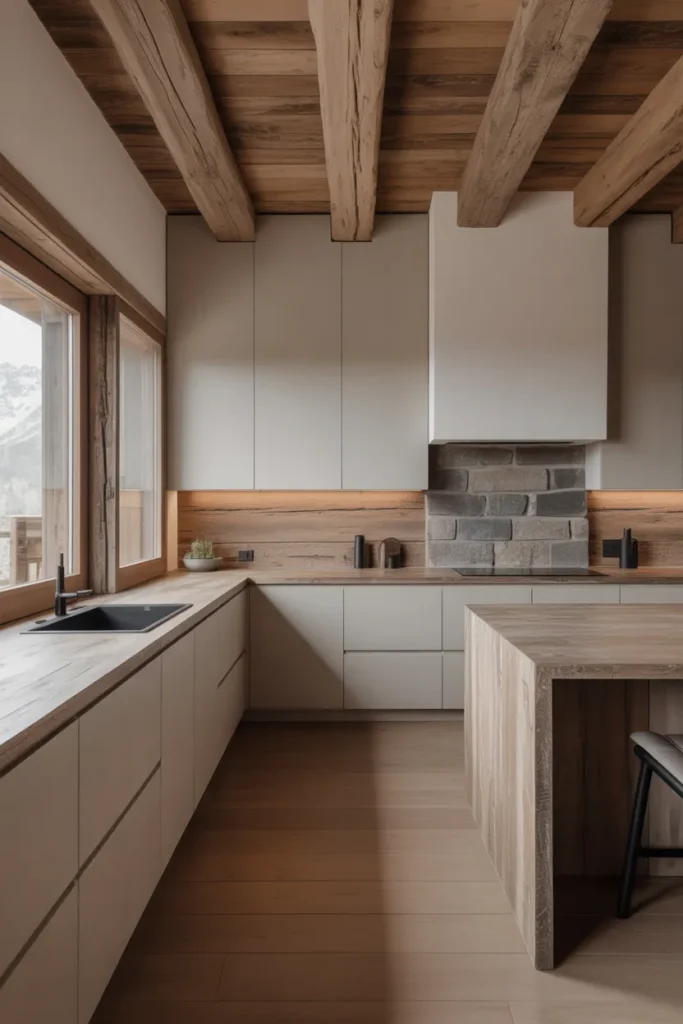22 Mountain Kitchen Ideas with Rustic Modern Style 13 12 2