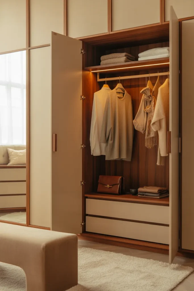 24 Warm Mid Century Modern Walk-In Wardrobe Ideas 13 12 55