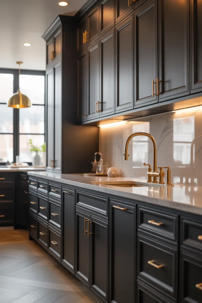 24 Black Kitchen Cabinet Ideas for a Sleek Look 15 14 3