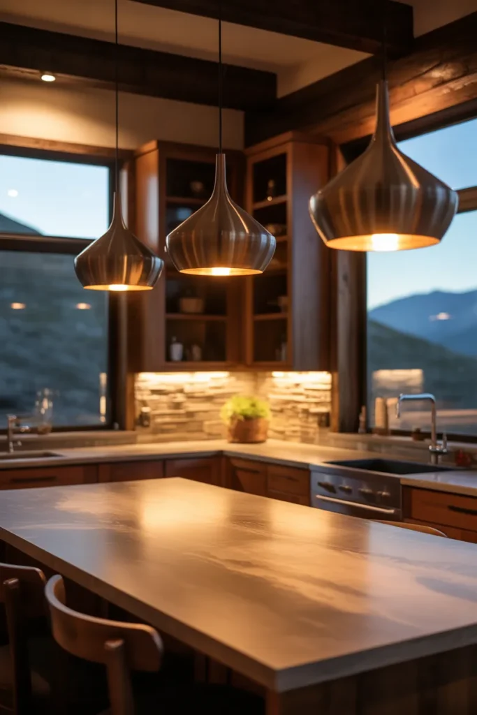 22 Mountain Kitchen Ideas with Rustic Modern Style 16 15 2