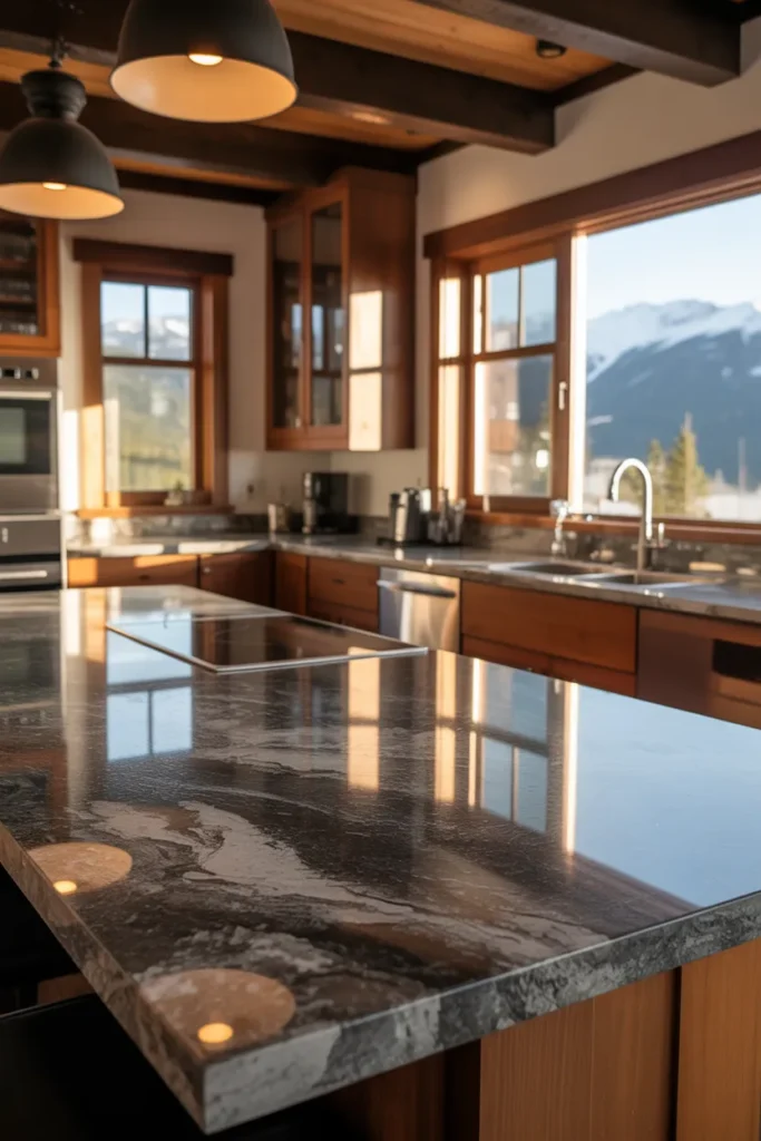 22 Mountain Kitchen Ideas with Rustic Modern Style 17 16 2