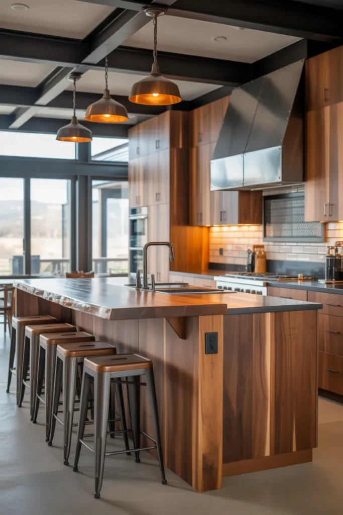 22 Mountain Kitchen Ideas with Rustic Modern Style 18 17 2