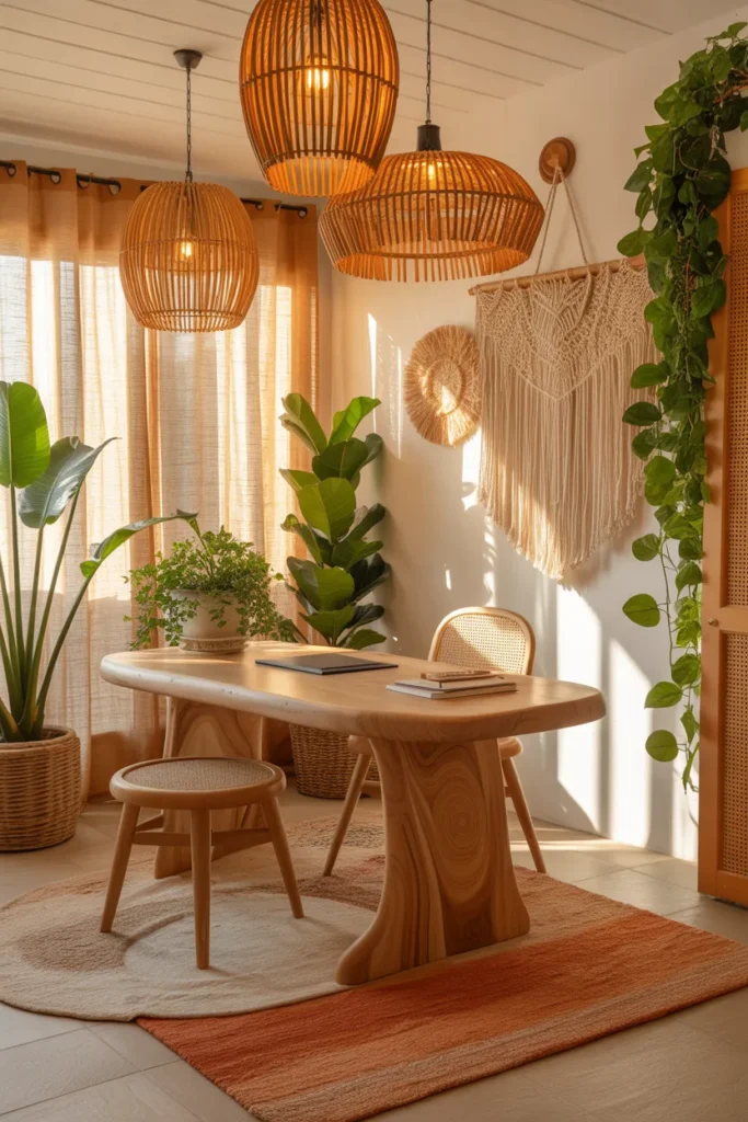 21 Ibiza Style Boho Office Ideas for Remote Work 19 18 62