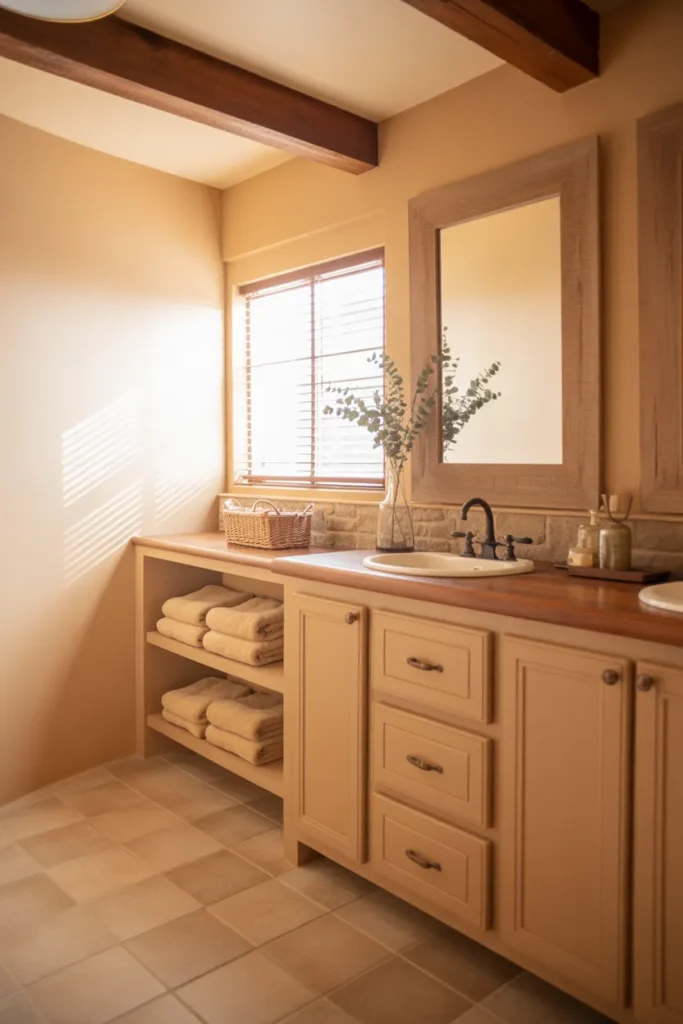 24 Calming Ranch Bathroom Ideas with Rustic Style 3 2 21