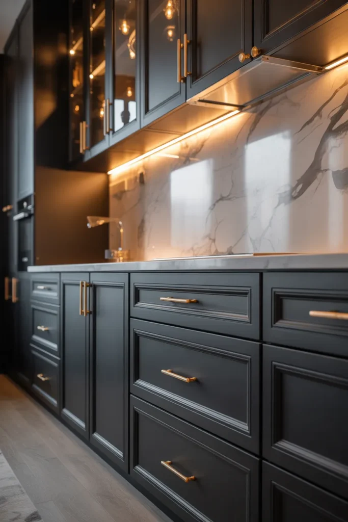 24 Black Kitchen Cabinet Ideas for a Sleek Look 3 2 3
