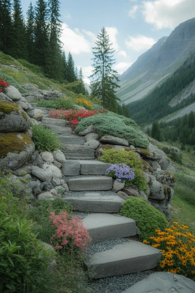 24 Stunning Mountain Garden Ideas for Alpine Living 21 20 31