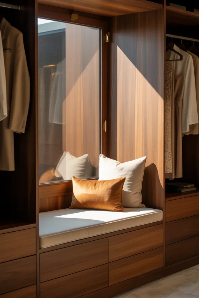 24 Warm Mid Century Modern Walk-In Wardrobe Ideas 21 20 55