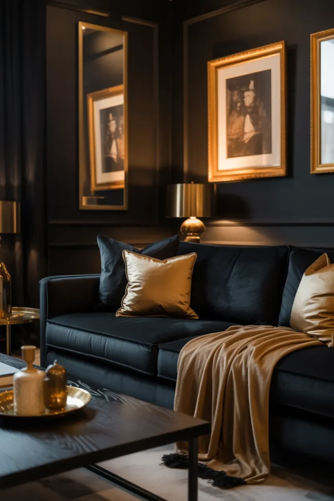 25 Dark Living Room Ideas That Feel Cozy 22 21 44