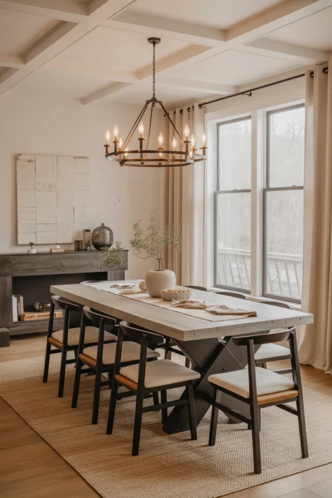 24 Modern Farmhouse Dining Room Ideas to Love 24 23 20