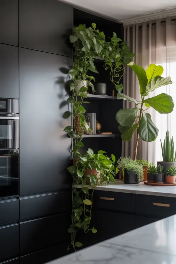 24 Black Kitchen Cabinet Ideas for a Sleek Look 25 24 1