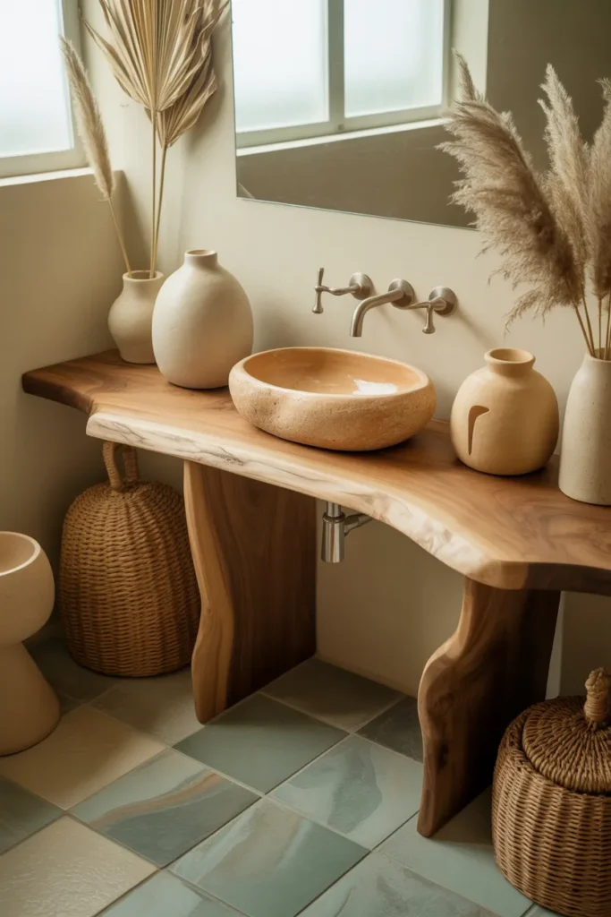 24 Calming Ranch Bathroom Ideas with Rustic Style 25 24 9