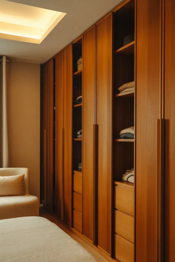 24 Warm Mid Century Modern Walk-In Wardrobe Ideas 4 3 55