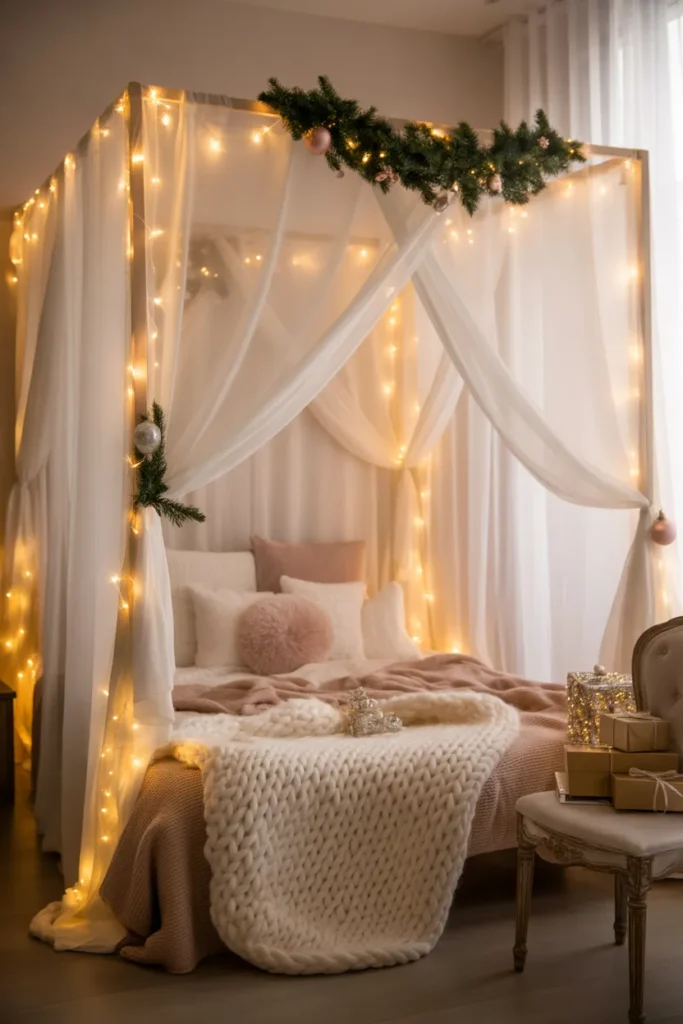 23 Christmas Bedroom Design Ideas for a Cozy Retreat 4 3
