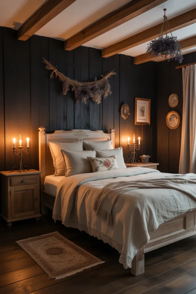 22 Dark Cottagecore Bedrooms with Moody Charm 5 4 42