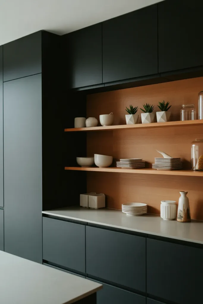 24 Black Kitchen Cabinet Ideas for a Sleek Look 7 6 3