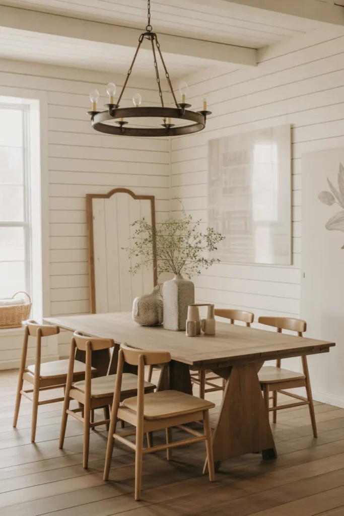 24 Modern Farmhouse Dining Room Ideas to Love 7 6 37