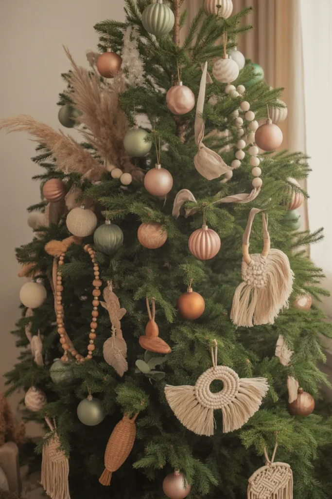 23 Boho Christmas Tree Decorating Ideas to Love 7 6 6
